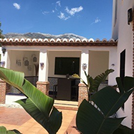 Bar in one of the patios on our front terrace